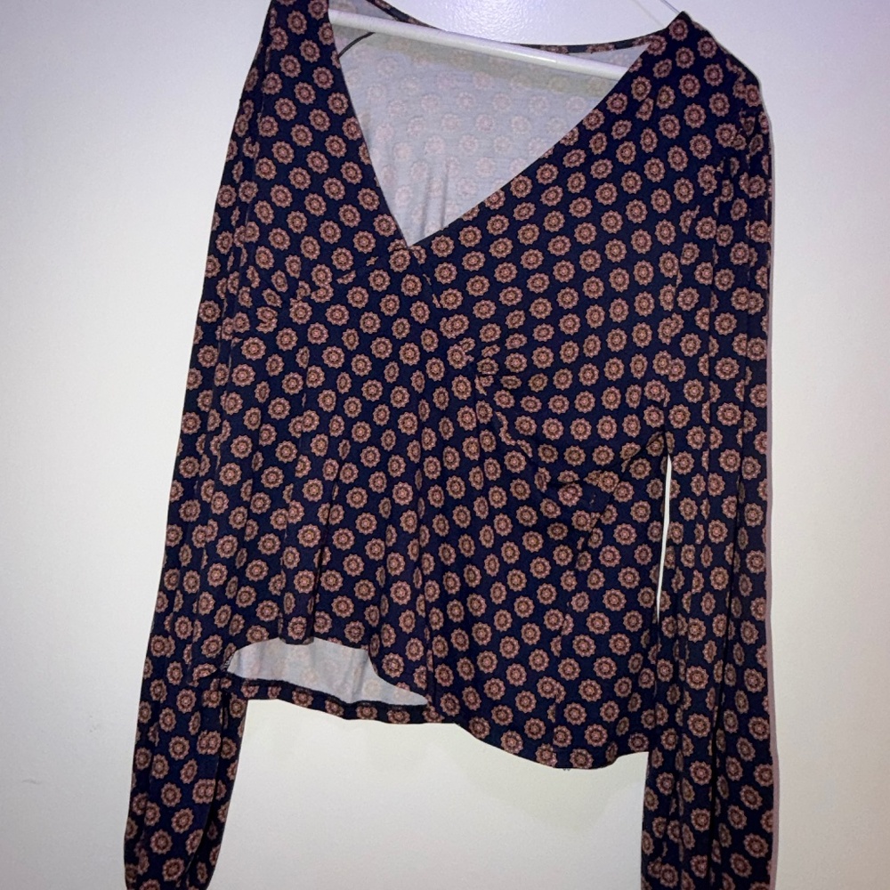 Boden V-Neck Printed Top